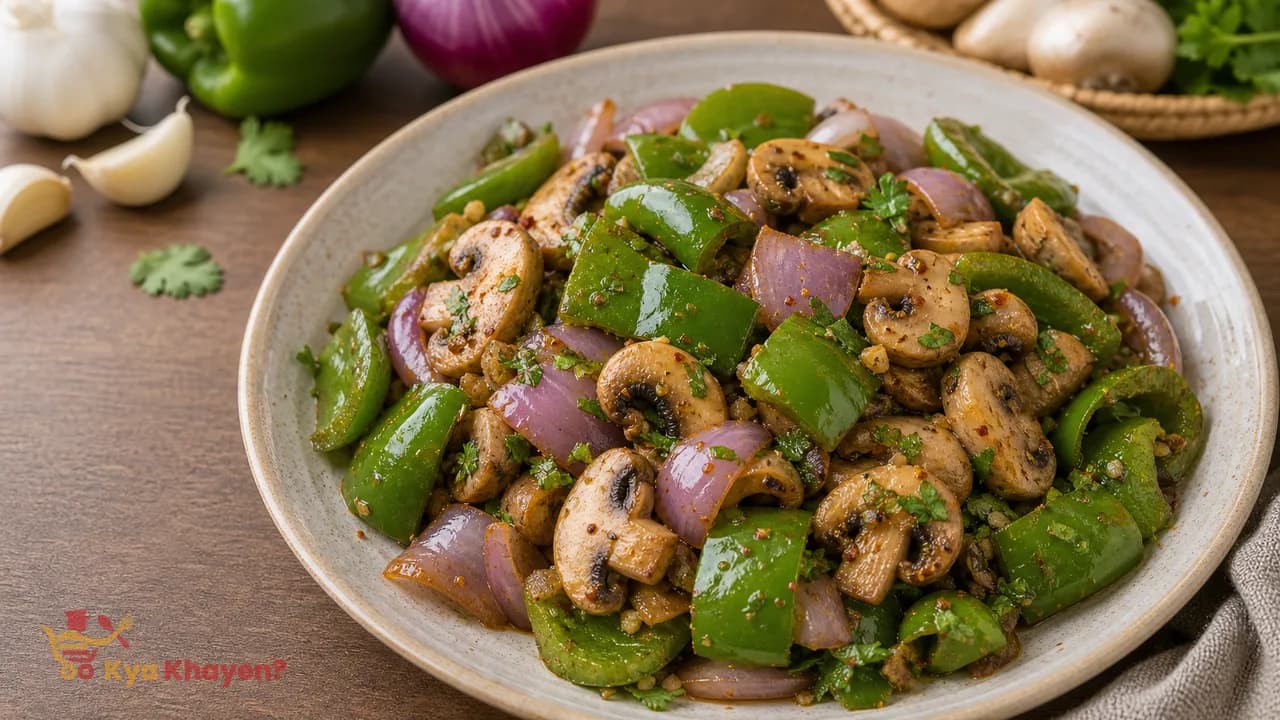 Saute Vegetables (Capsicum, Onion, Mushroom)