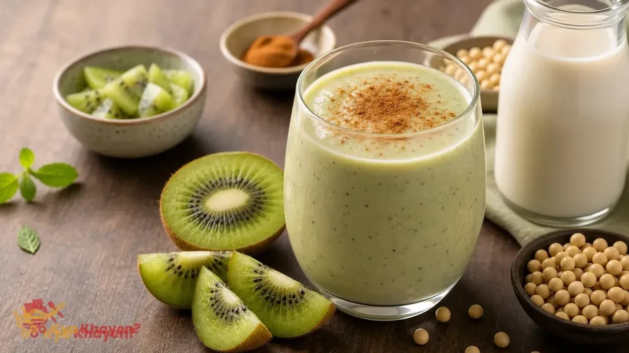 Kiwi Soy-Milk Shake