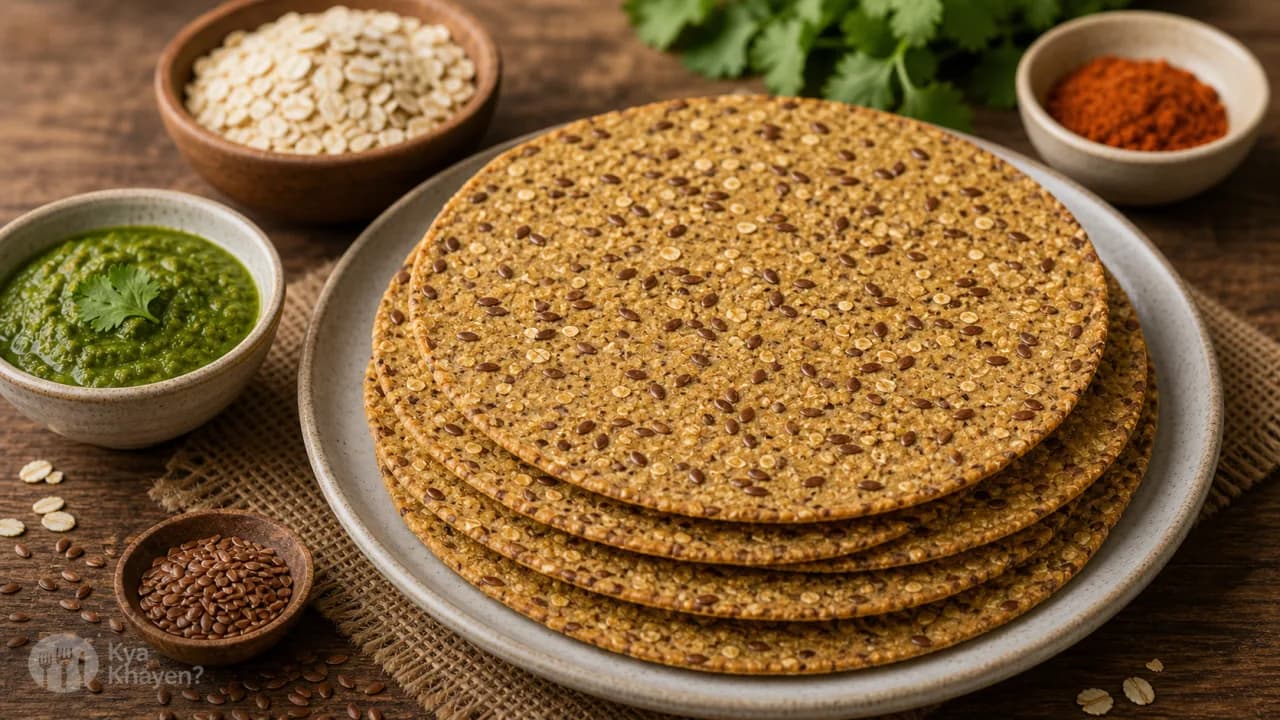 Oats and Flaxseed Khakhra