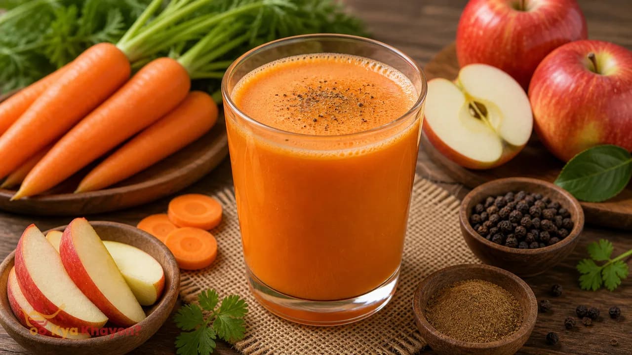 Vegetable Juice (Carrot, Apple, Black Pepper and Cumin Powder)