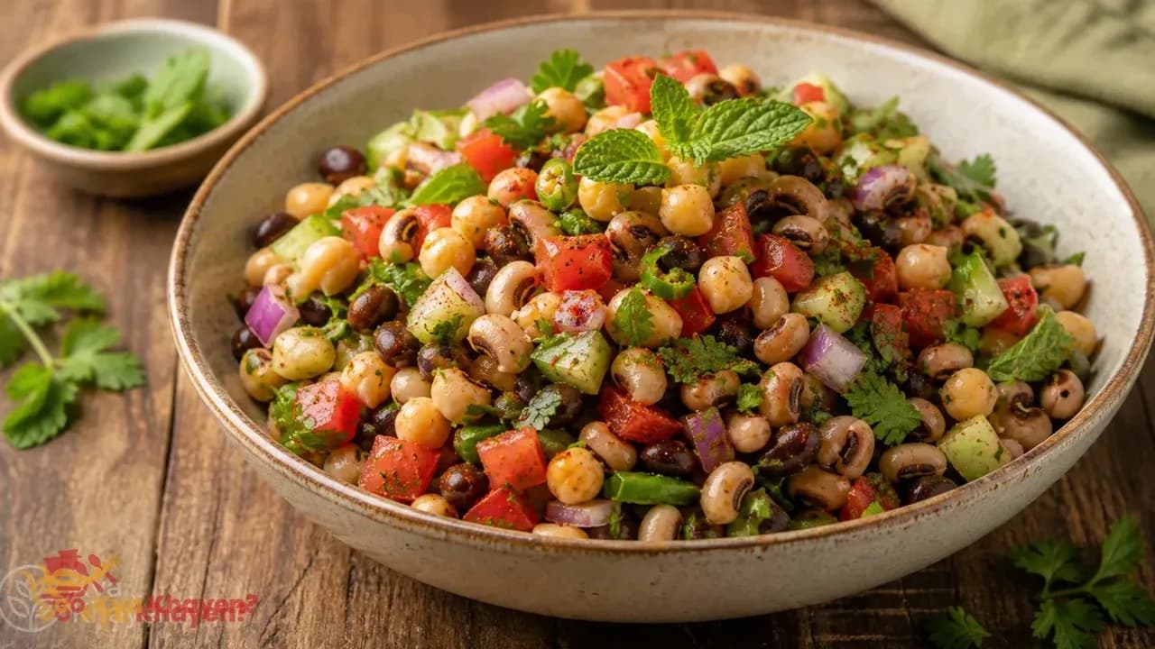 Mix Bean Salad (Add Lobia, Kala Chana, White Chana)