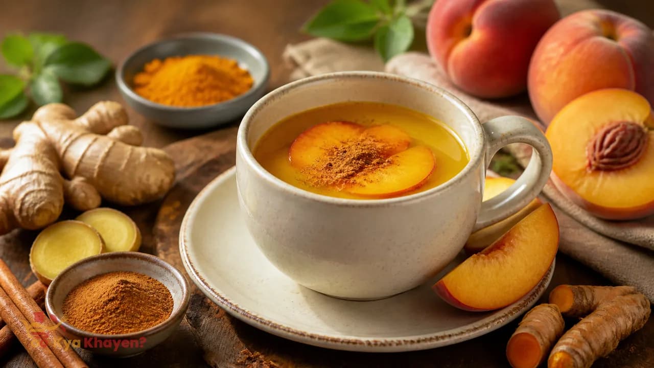 Peach and Turmeric Hot Sip