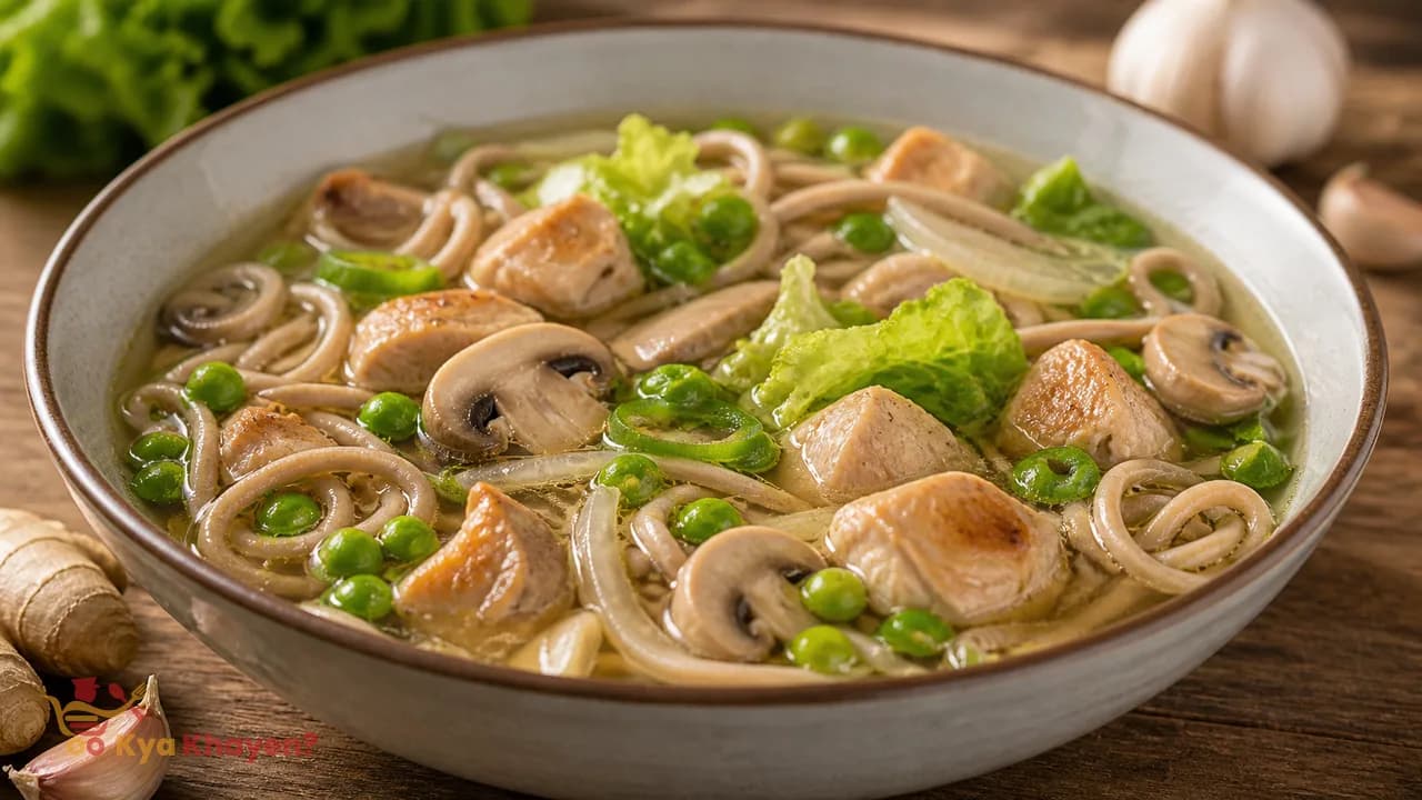 Ginger-Garlic Chicken Ramen Soup