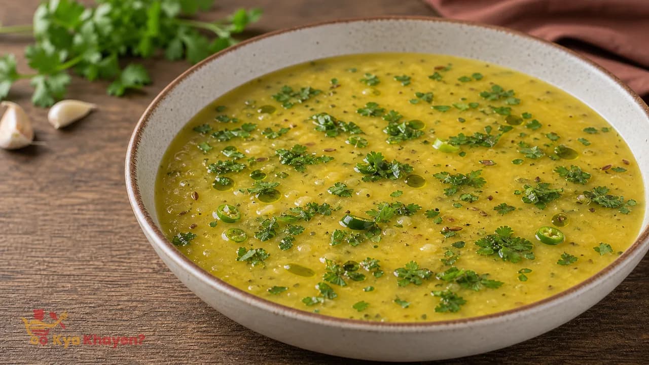 Yellow Moong Dal-Parsley Soup