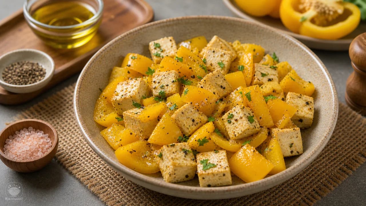 Tofu Bell Pepper Salad