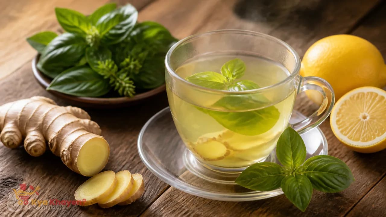 Ginger Basil Hot Sip
