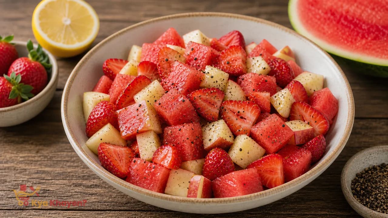Fruit Chaat (Strawberry, Apple, Kiwi)
