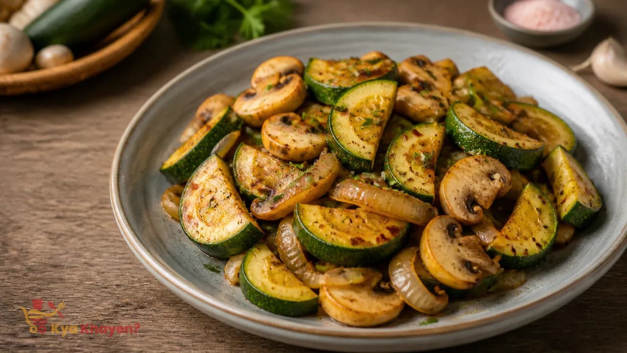 Saute Zucchini and Mushrooms