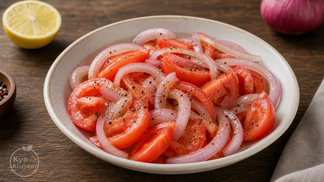 Steamed Onion-Tomato Salad