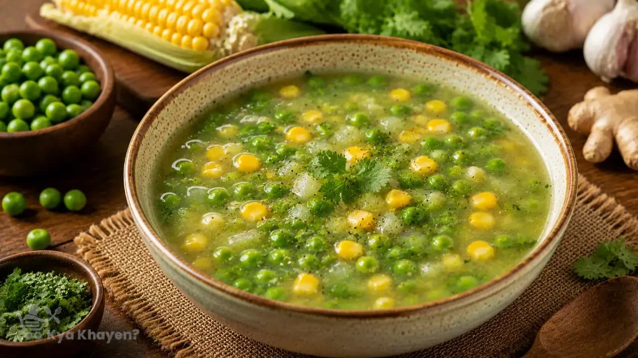 Green Peas Corn Soup