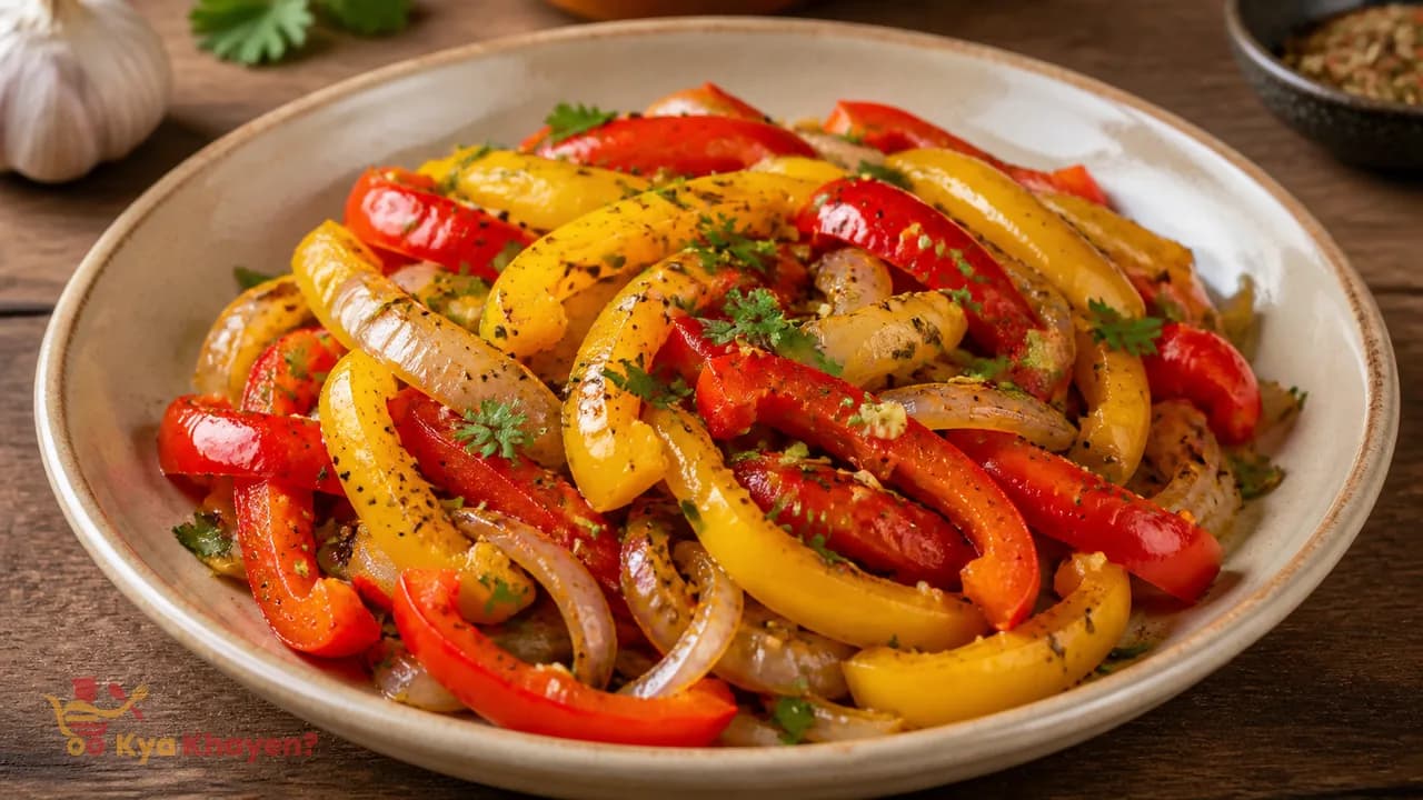 Saute Bell Peppers and Onions