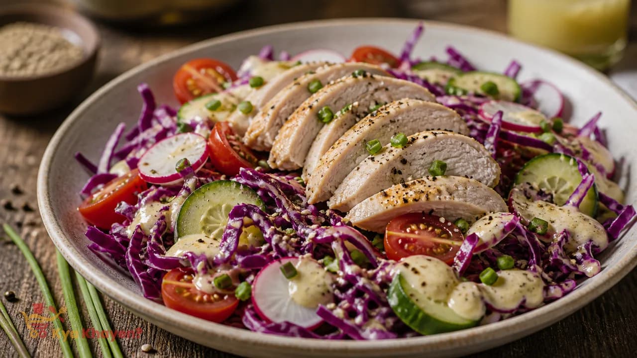 Keto Cabbage Salad with Chicken
