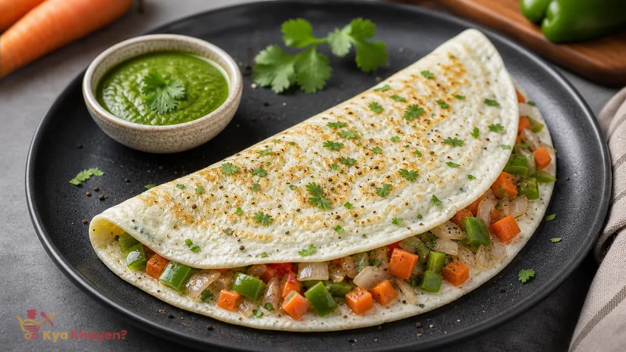 2 Egg Whites Omelette (Add Onion, Capsicum Carrots)