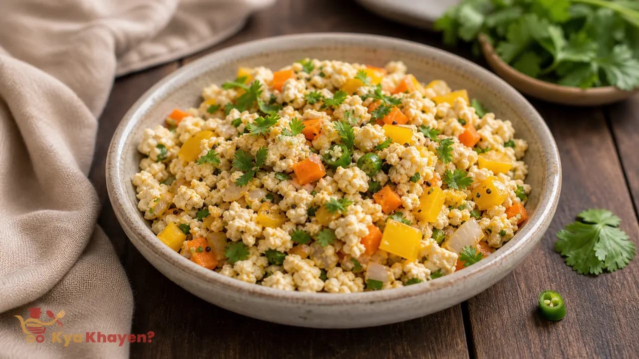 2 Egg Whites Bhurji (Add Onion, Carrot and Bell Peppers)
