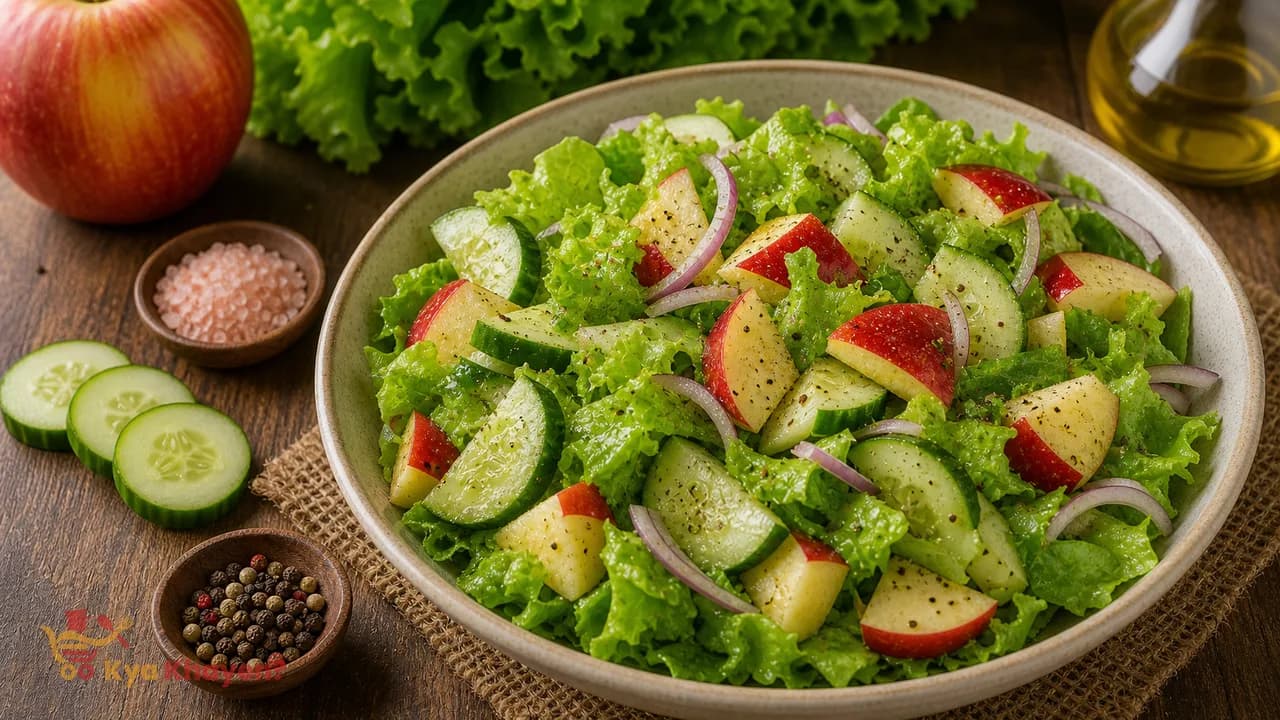 Veggie Salad (Apple, Lettuce, Cucumber)
