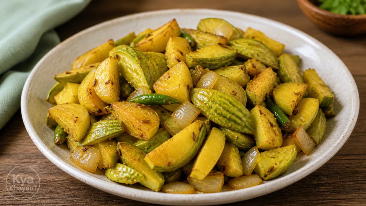 Stir Fried Parwal and Potatoes
