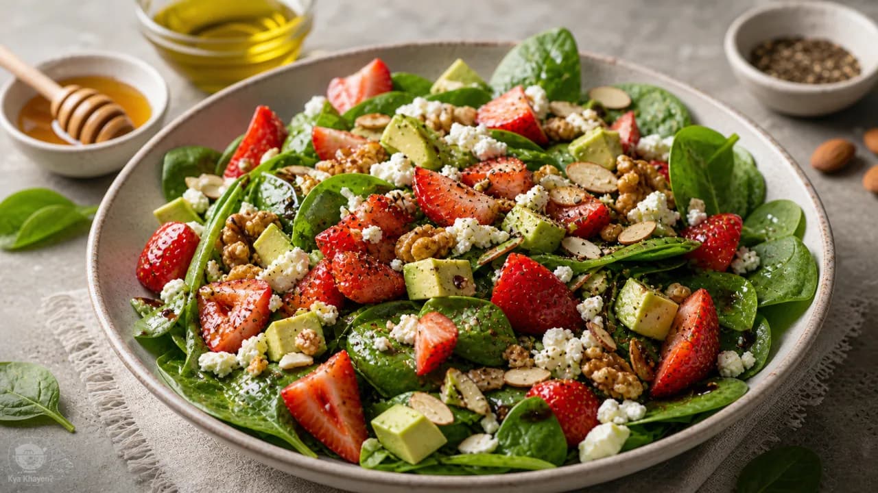 Strawberry Spinach Platter