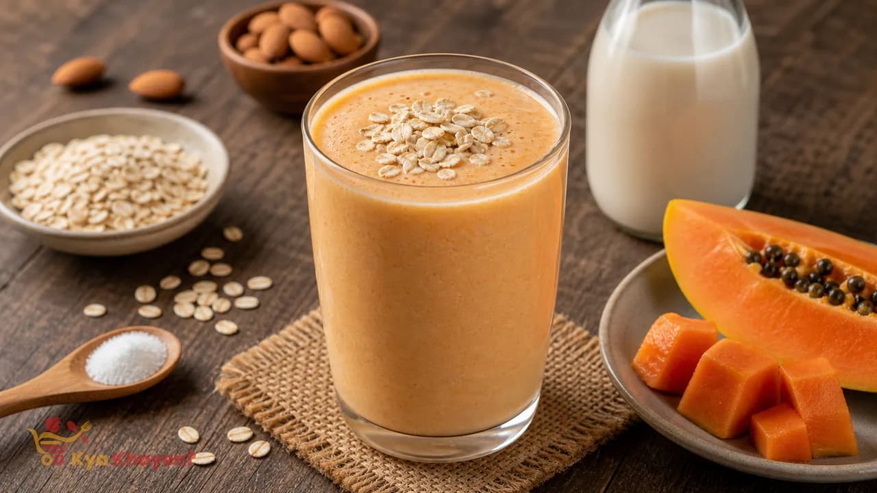 Papaya Oats Shake