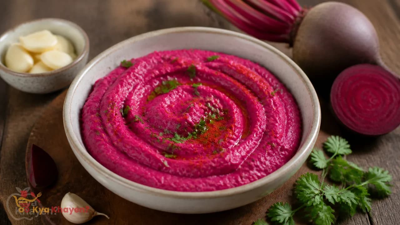 Garlic-Beetroot Dip