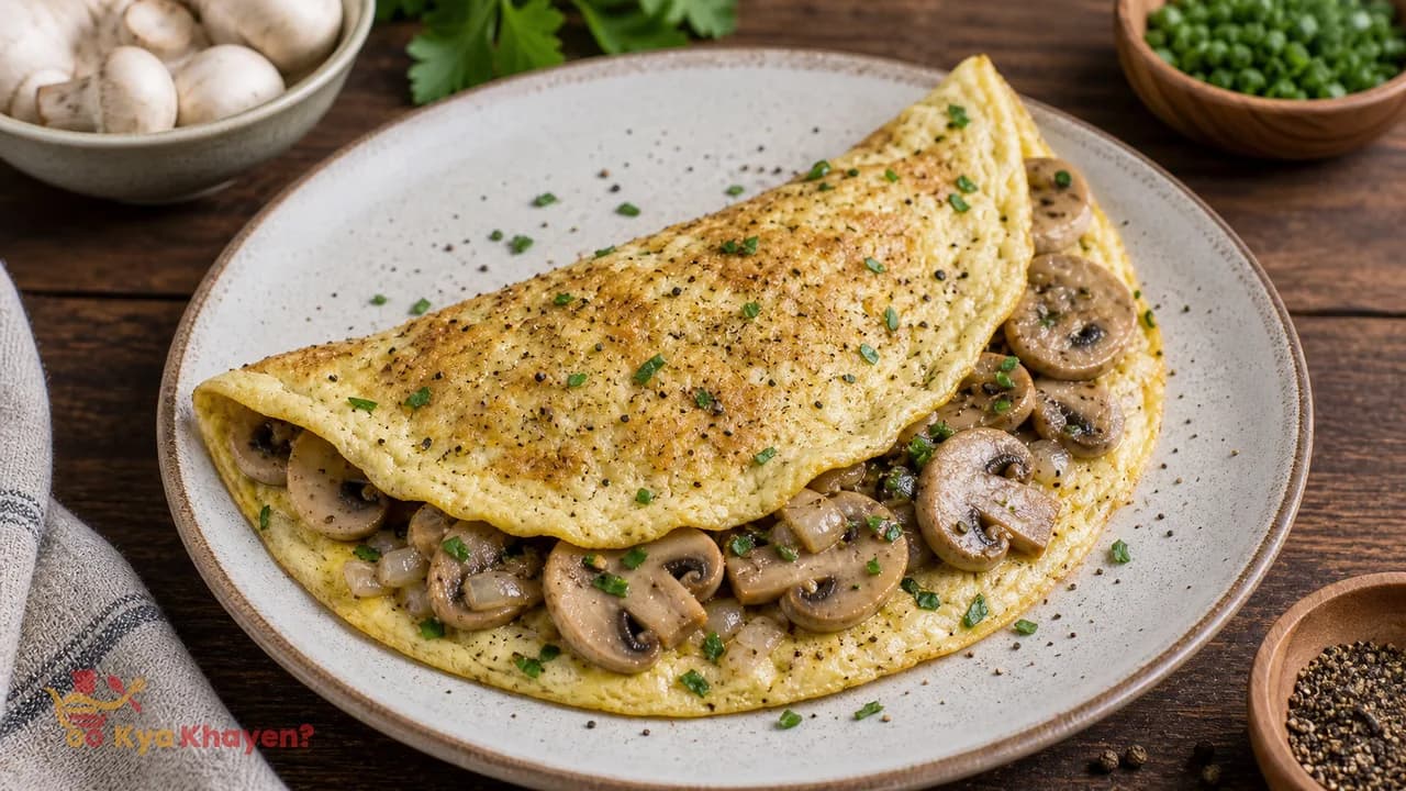 Mushroom-Egg Omelette