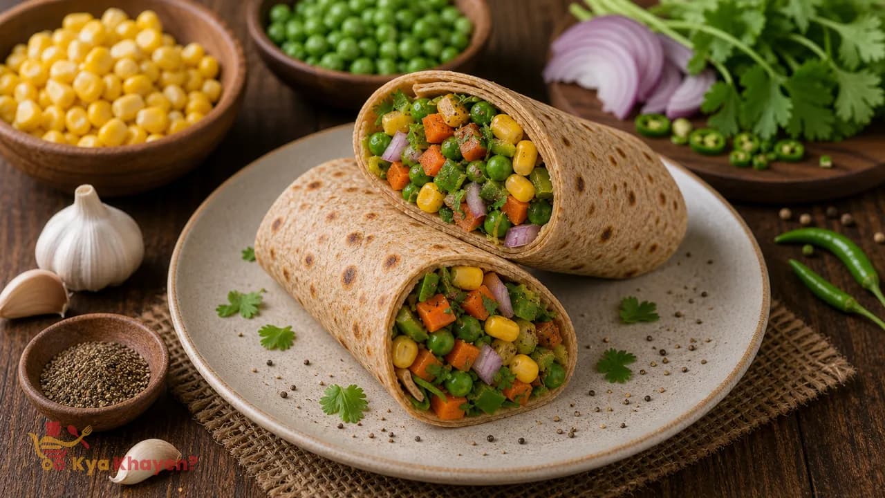 Whole Wheat Salad Wrap