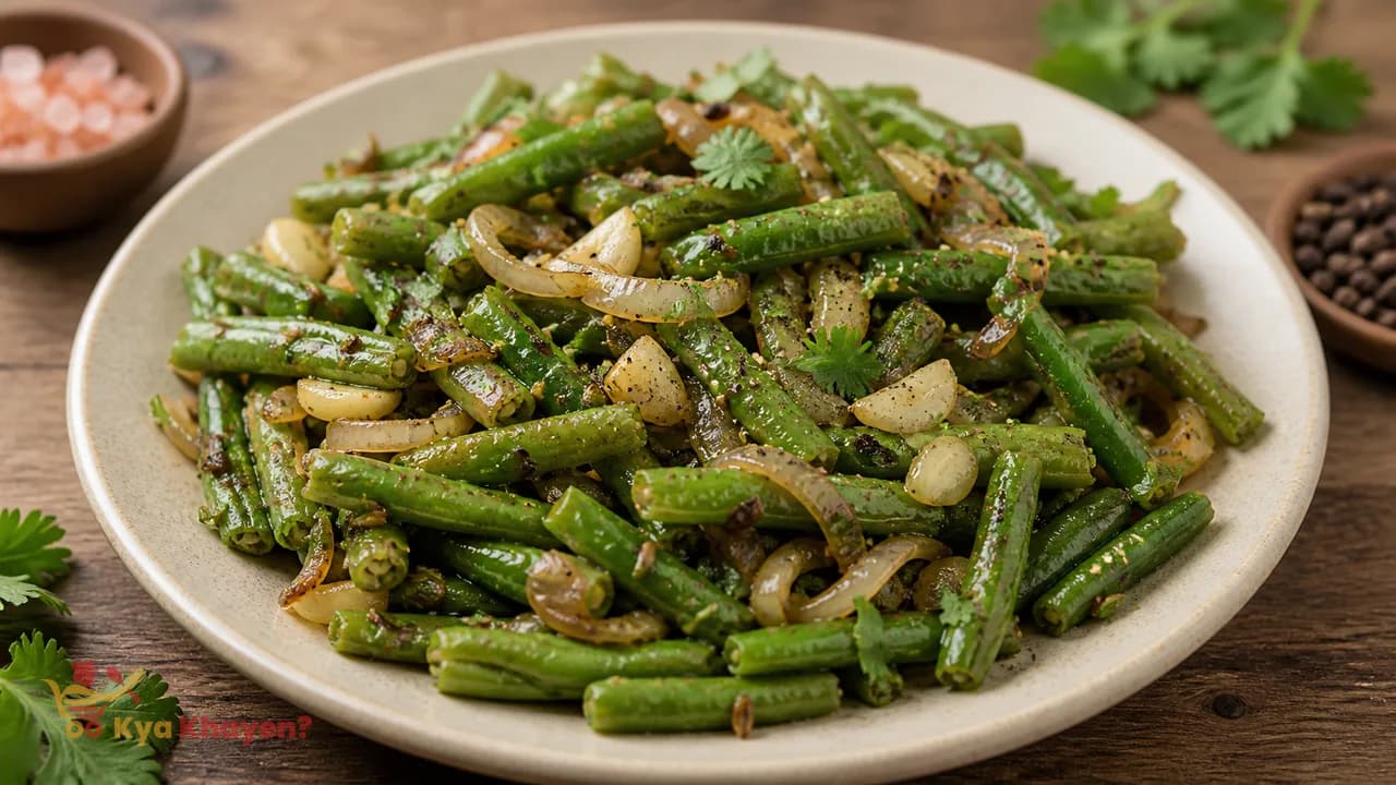 Black Pepper Saute French Beans