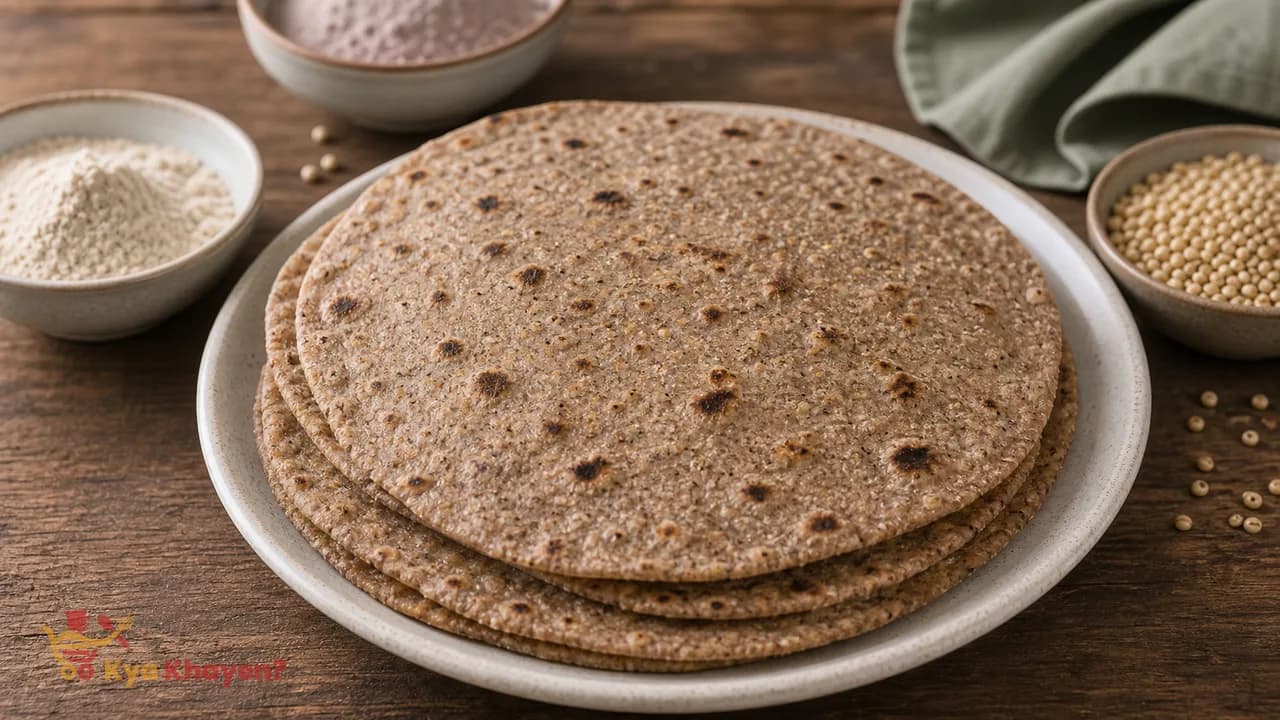 Multigrain Chapati (Whole Wheat Flour, Jowar Flour, Ragi Flour-All in Equal Proportions)