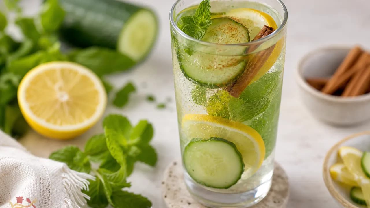 Alkaline Drink with Cucumber