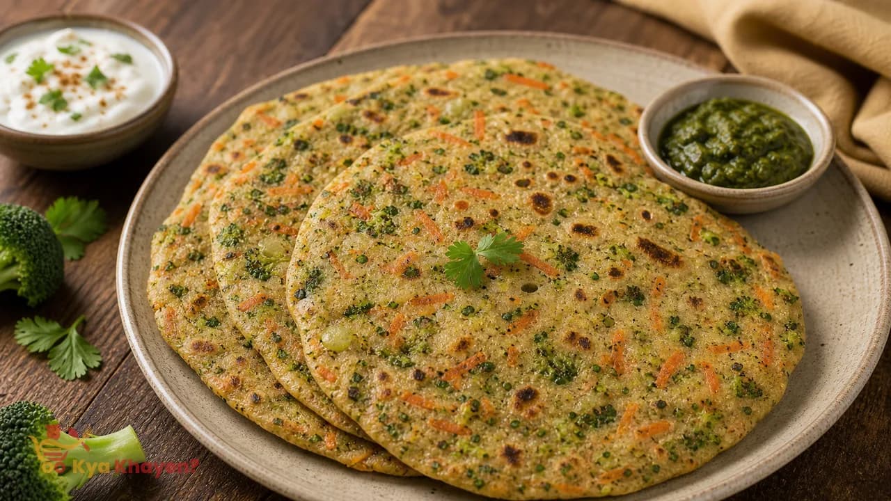 Broccoli Carrot Mix Chapati (Gluten Free)