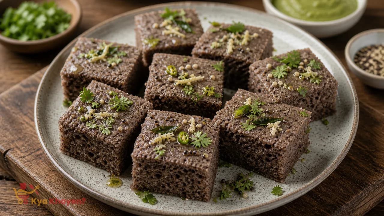 Ragi (Finger Millet) Dhokla