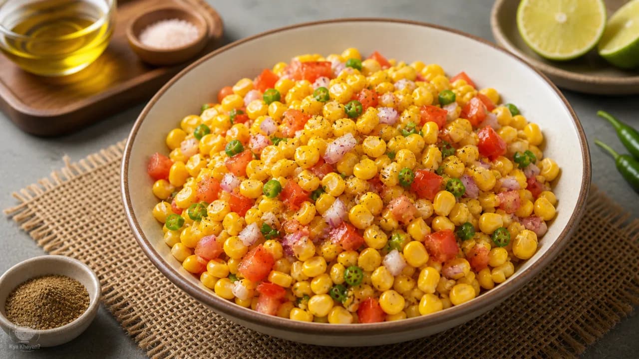 Sweet Corn Chaat Salad