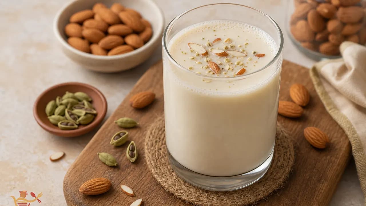 Almond Elaichi Milk