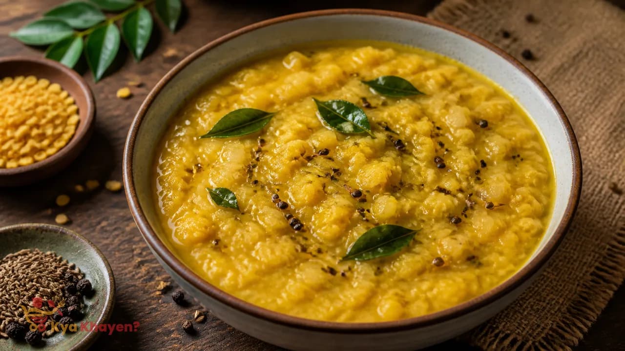 Curry Leaf Yellow Moong Dal