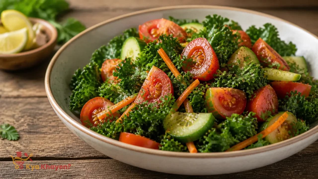Steamed Tomato Kale Salad