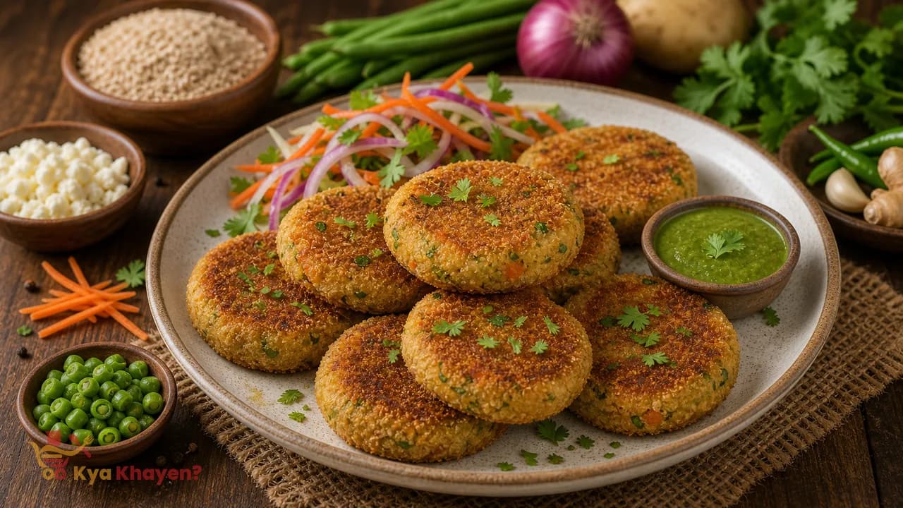 Wheat Bran Vegetable Cutlet