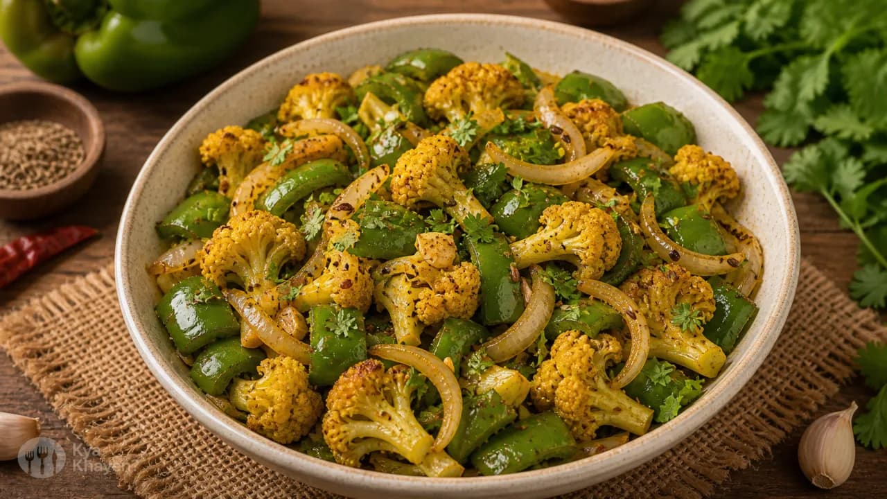 Saute Vegetable (Capsicum, Onion, Cauliflower)