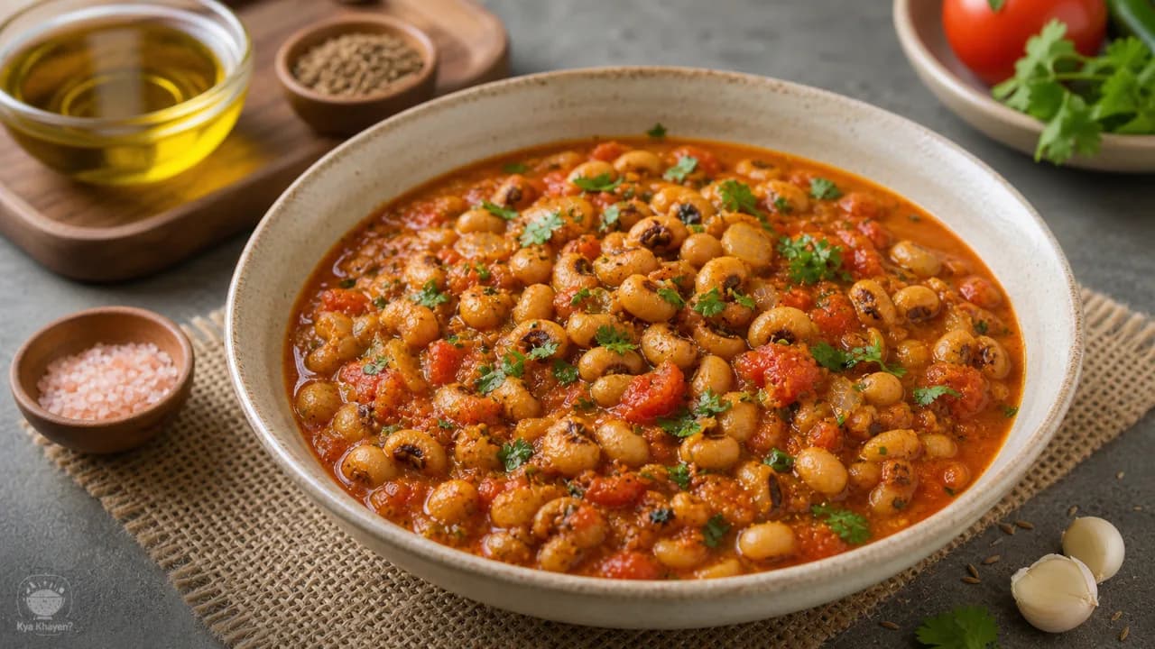 Tangy Tomato Lobia Curry