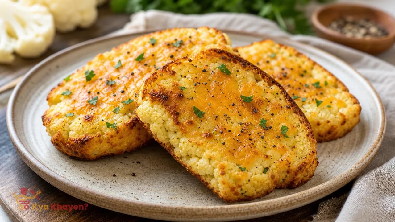 Cauliflower "toast"