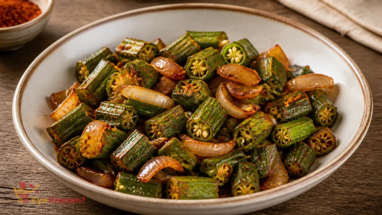 Saute Bhindi and Onions