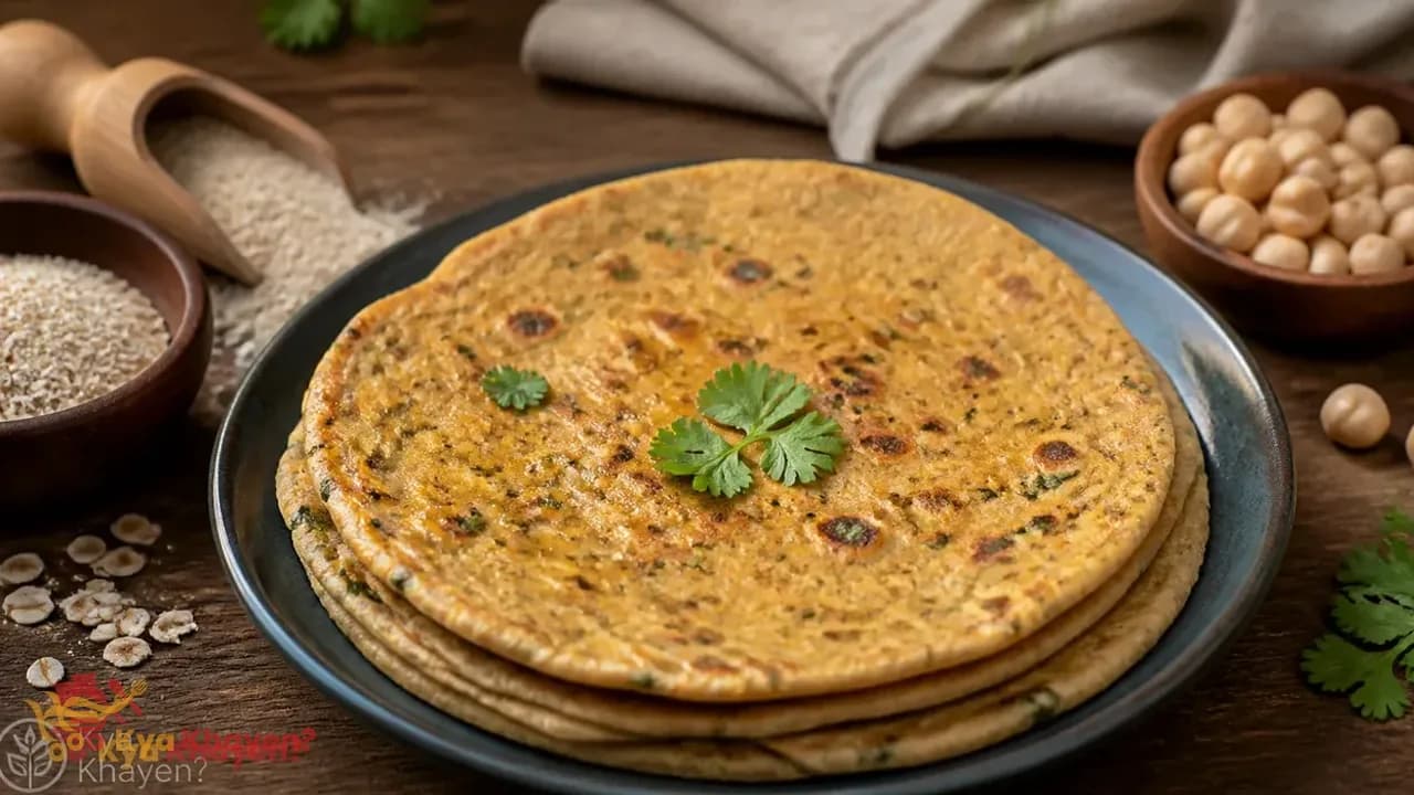 Missi Chapati (1/3 Besan, 1/3 Oat Bran, 1/3 Oat Flour)
