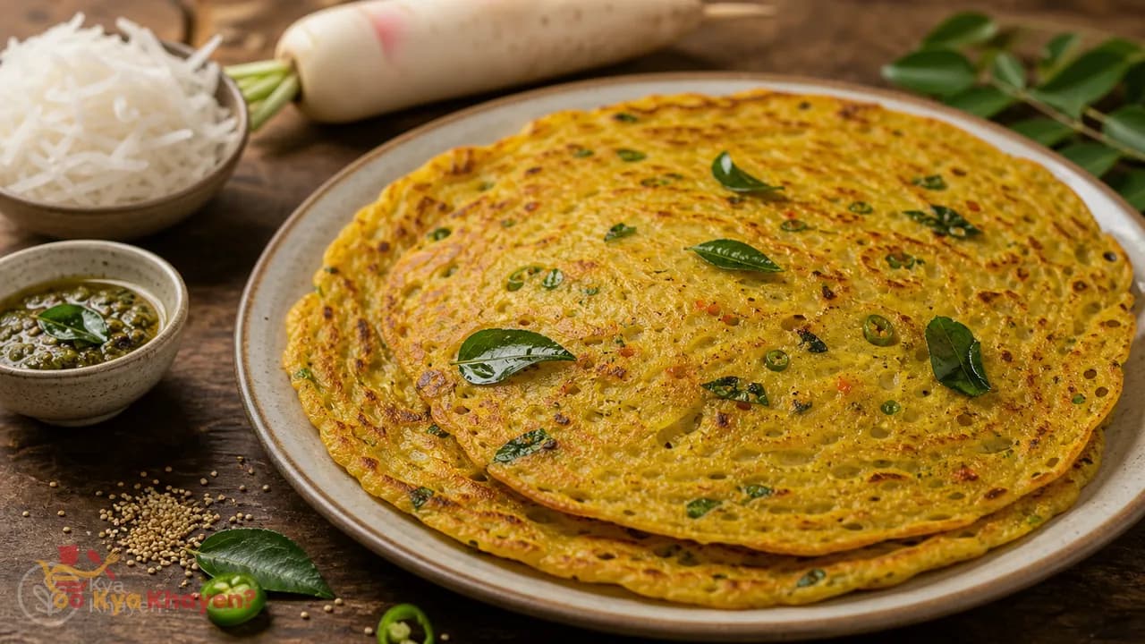 Grated Radish Gluten-Free Cheela