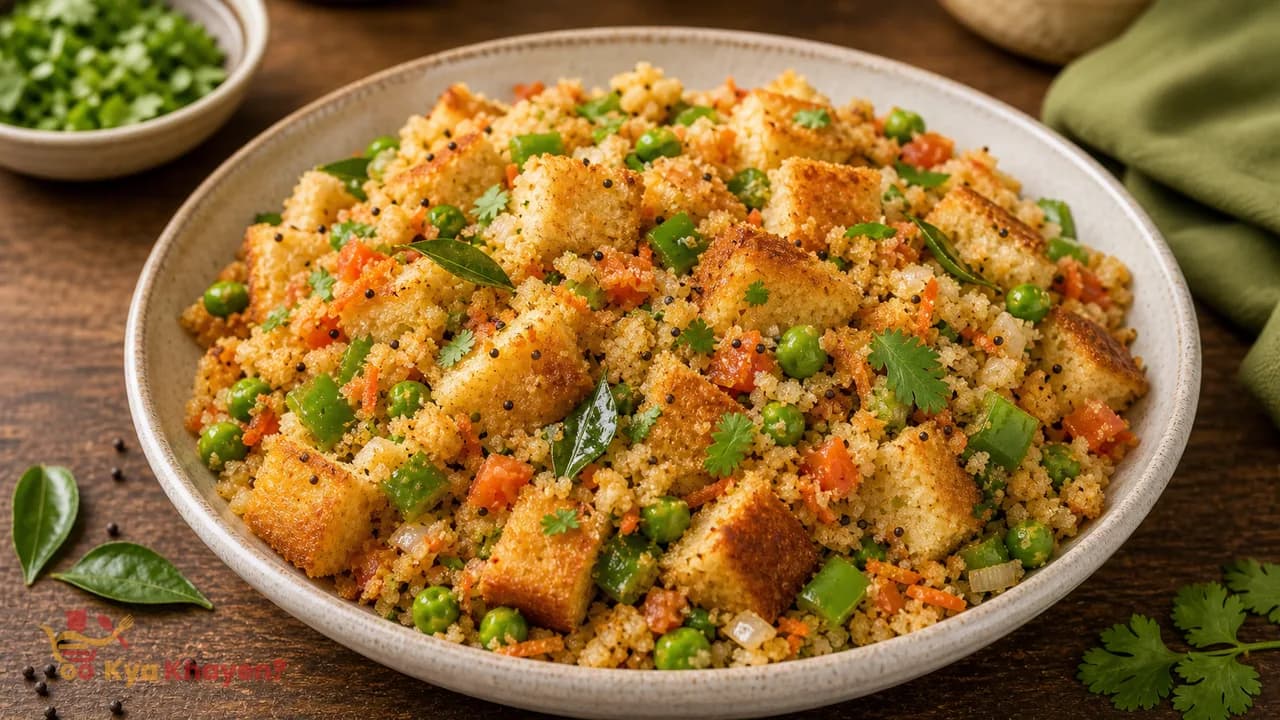 Bread Upma with Vegetables