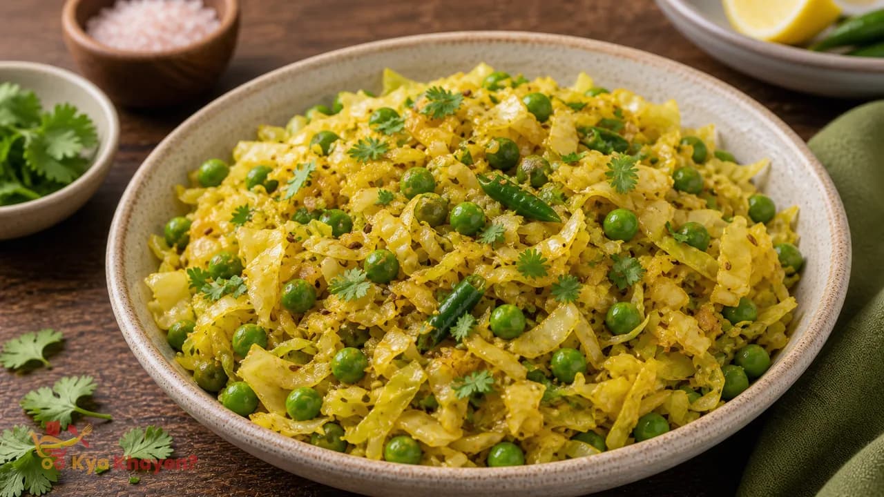 Cabbage with Peas Vegetable