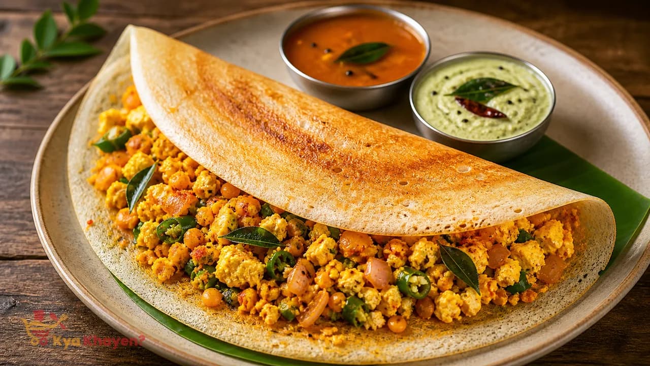 Dosa with Paneer Filling