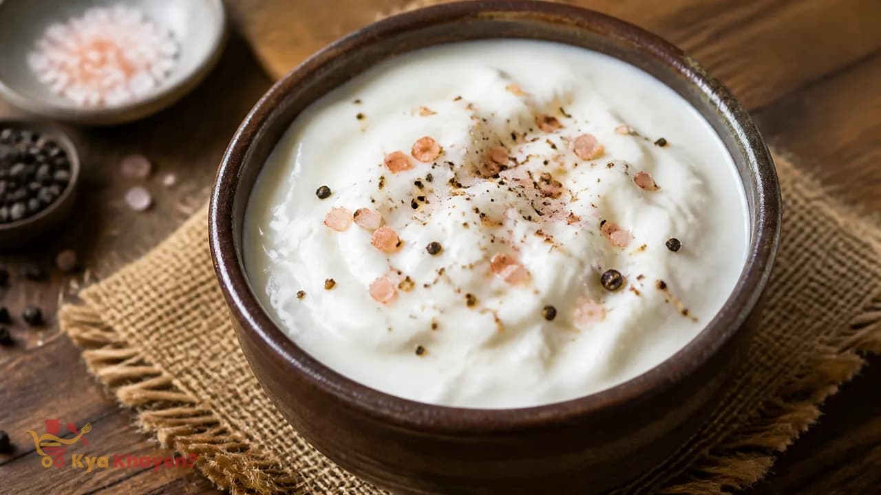Curd (Prepare the Meal in Rock Salt and Black Pepper)