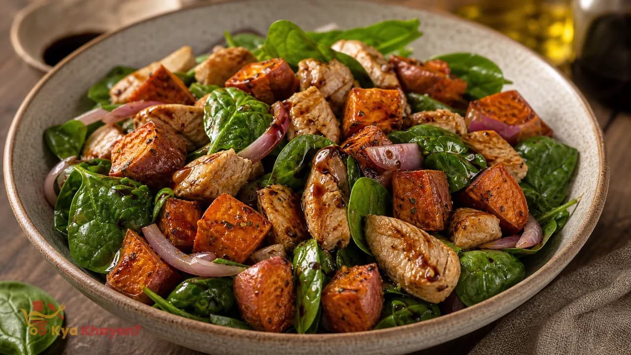 Warm Chicken & Sweet Potato Salad