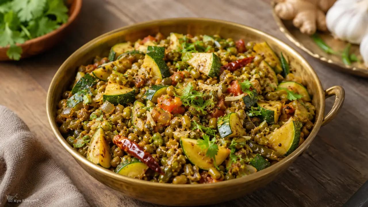Green Gram with Zucchini
