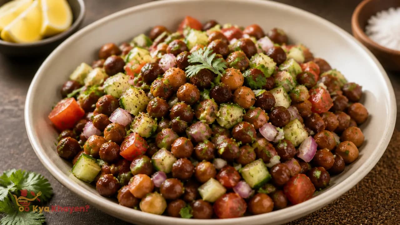 Boiled Kala Chana Chaat (Add Cucumber, Tomato, Onions, Lemon Juice)