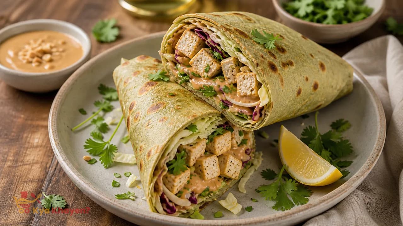 Peanut-Tofu Cabbage Wraps