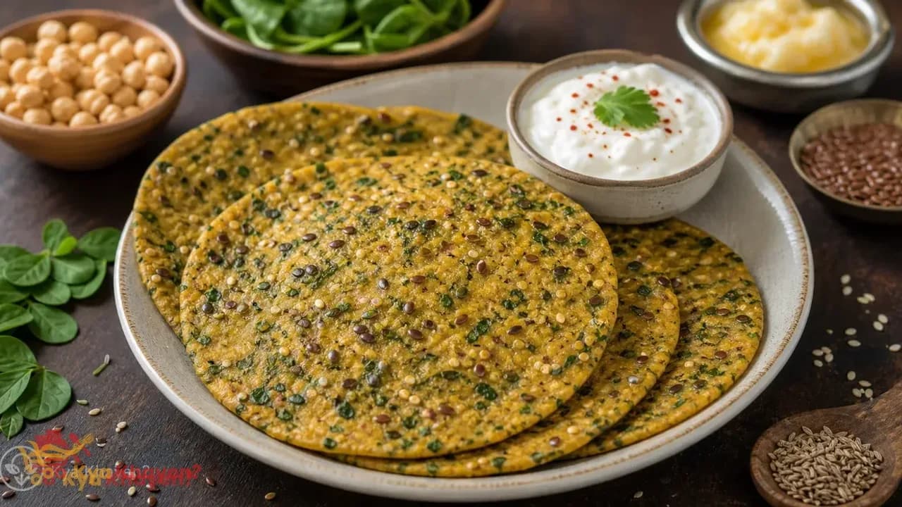 Methi Flax Seeds Thepla